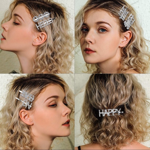 2 for $15- Rhinestone statement hairpin- SWEET - Picture 4 of 4